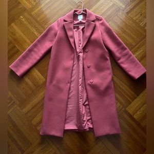 H&M pink pea-coat.